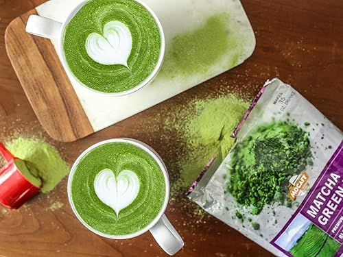 Miniatura 3 de MOCAFE Matcha té verde mezclado con leche, bolsa de 3 libras, mezcla instantánea de frappe, bebida mezclada estilo cafetería utilizada en cafeterías