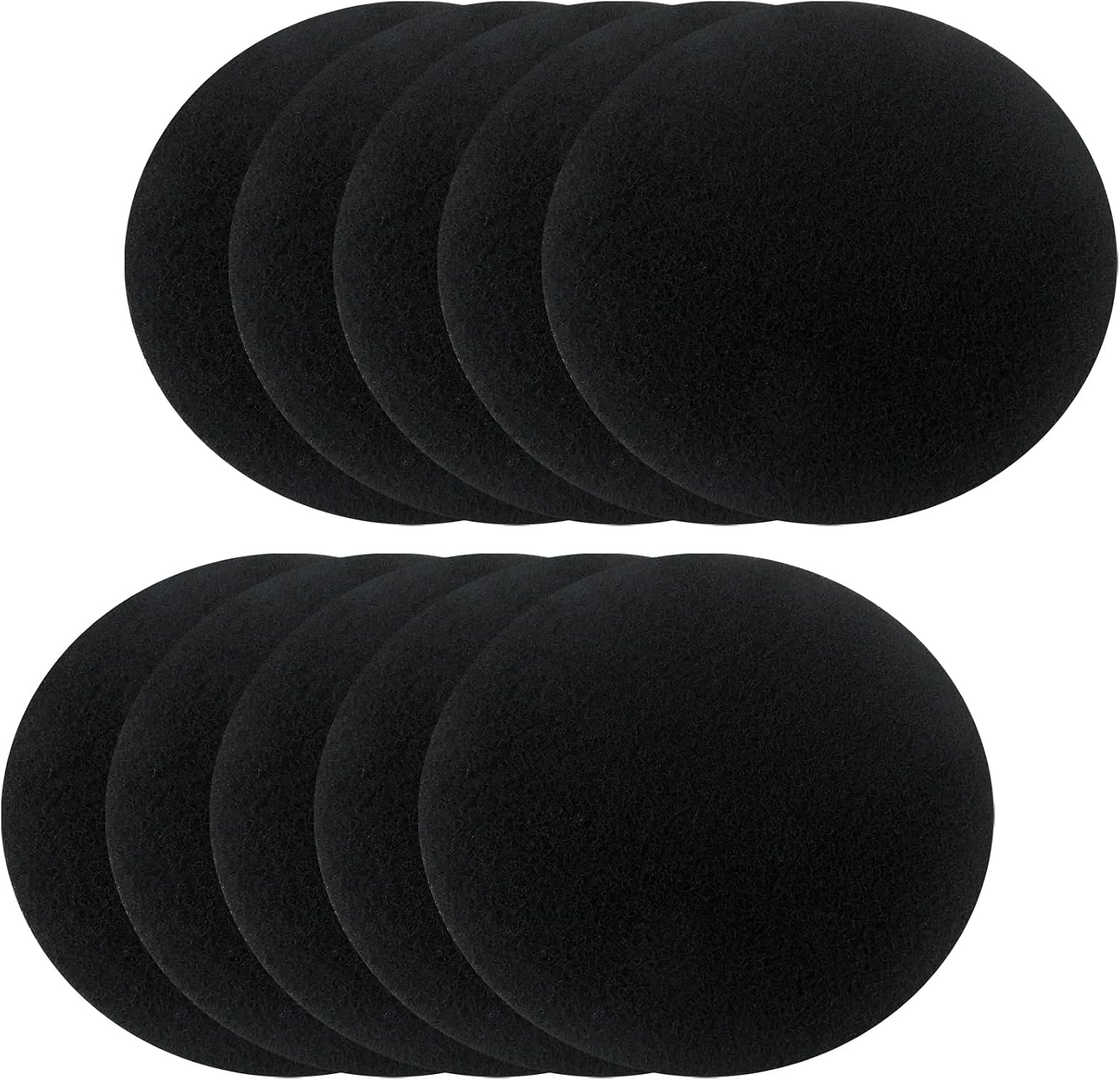 Charcoal Filters for Kitchen Compost Bin, 10 Pack Compost Filters for Countertop Bin Pail Replacement, Activated Charcoal Home Bucket Refill Sets, Round 6.7 Inch