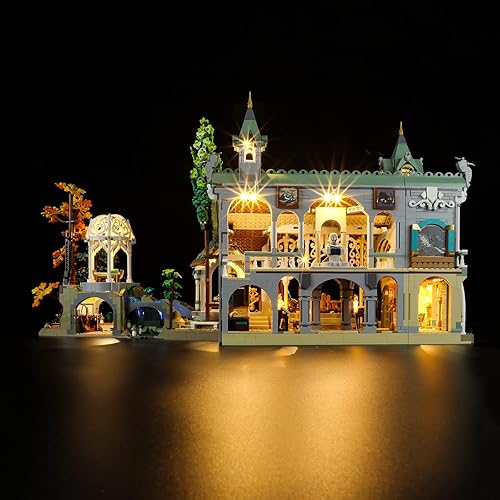 Miniatura 3 de YEABRICKS Luz LED para Lego-10316 El Señor de los Anillos El Señor de los Anillos Rivendell Modelo de Bloques de Construcción (Lego Set NO Incluido)