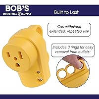 Vista 5 de BISupply Enchufe de alimentación 50 AMP - Extensor de toma de corriente de pared de voltaje 250 enchufes de pared adaptador eléctrico hembra