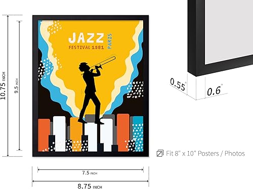 Vista 135 de Poster Master Póster de jazz vintage, impresión retro del festival de jazz de París, arte musical, regalo ideal para hombres, mujeres, músicos