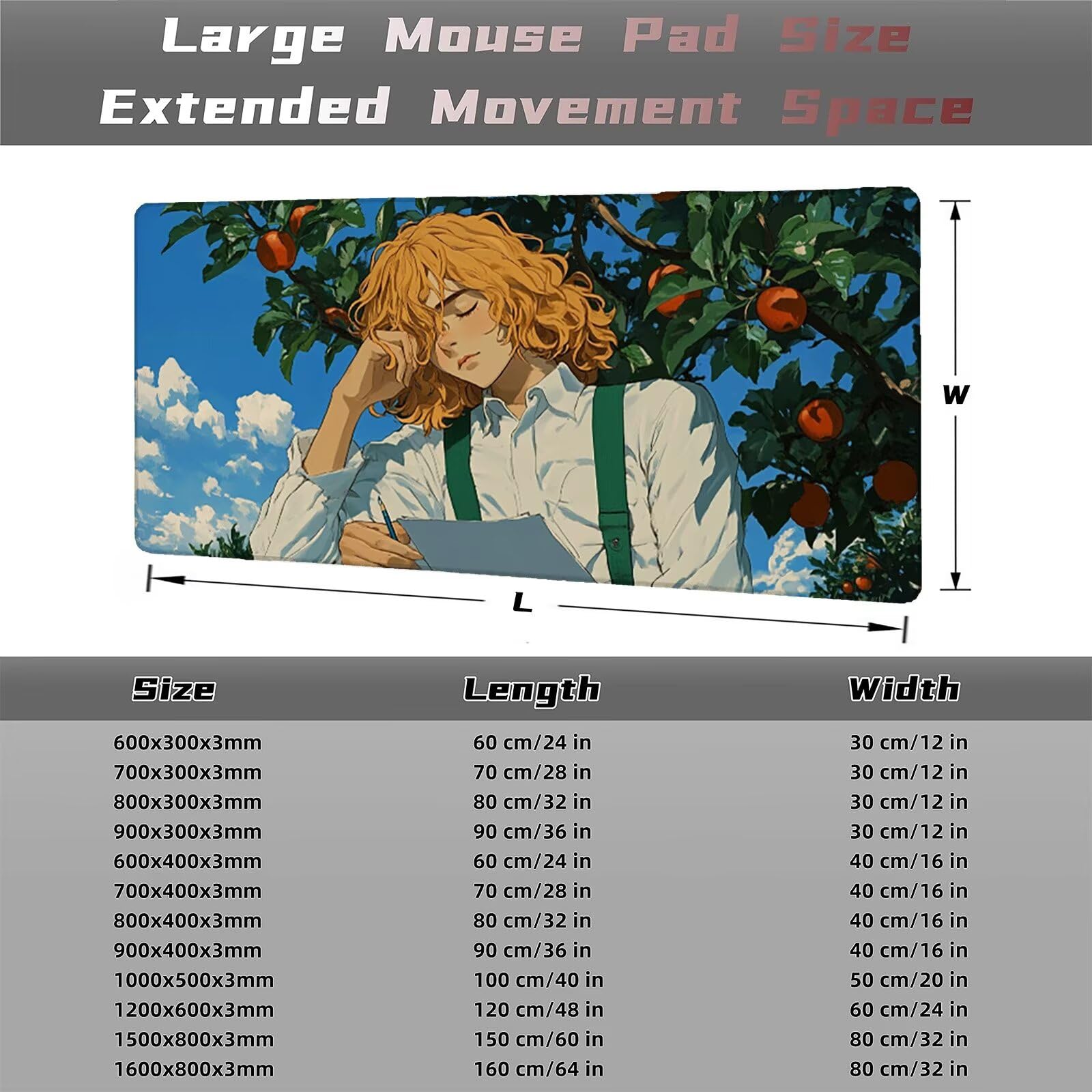 Podkładka pod mysz XXL 1200x600 chłopięca podkładka pod mysz japońska podkładka pod mysz japońska podkładka pod mysz biurko duża dokładność i szybkość ulepszona antypoślizgowa gumowa podstawa dla