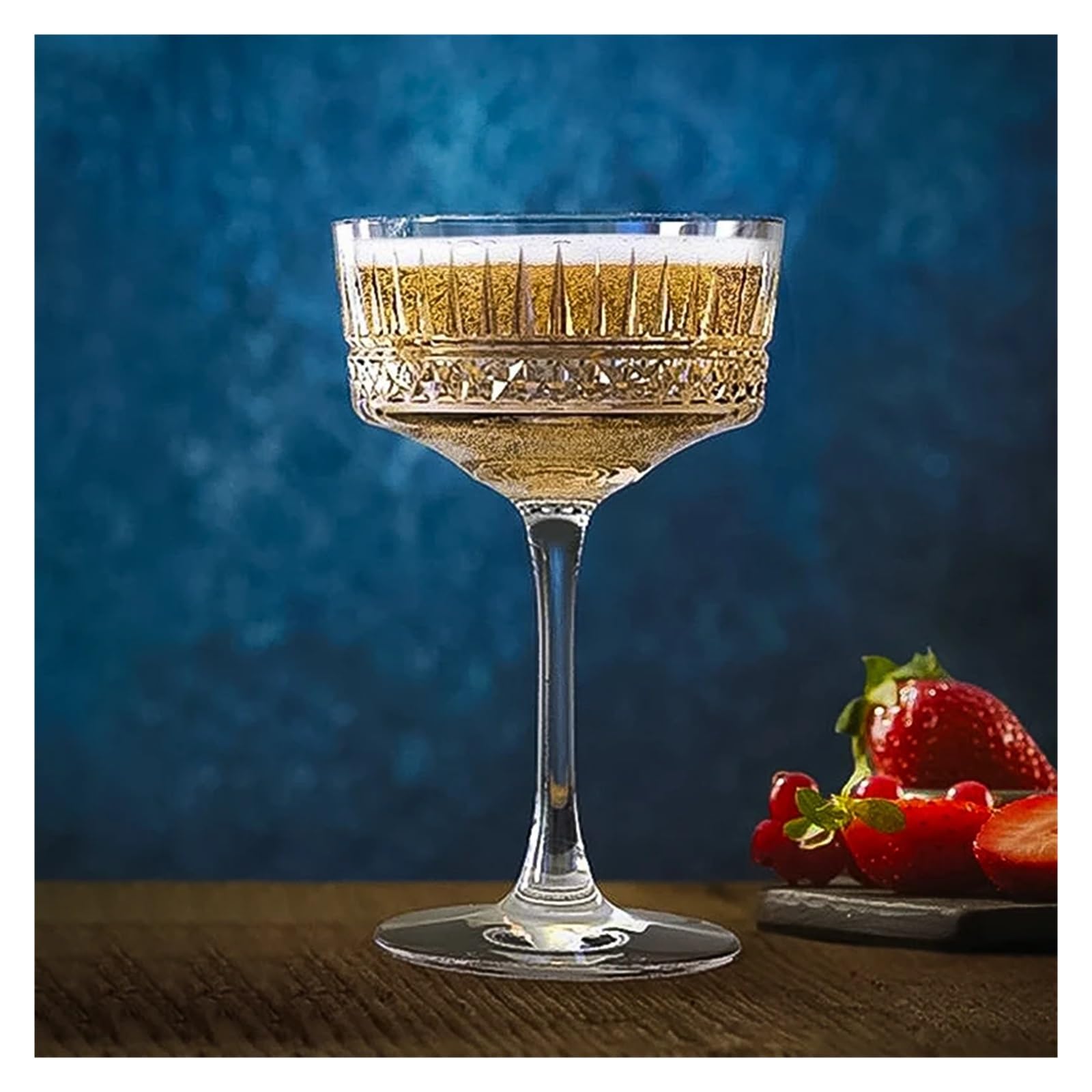 Genérico vasos de cristal 240ml Goblet Cocktail Glasses, Champagne Cups(235ml Clear1PCS)