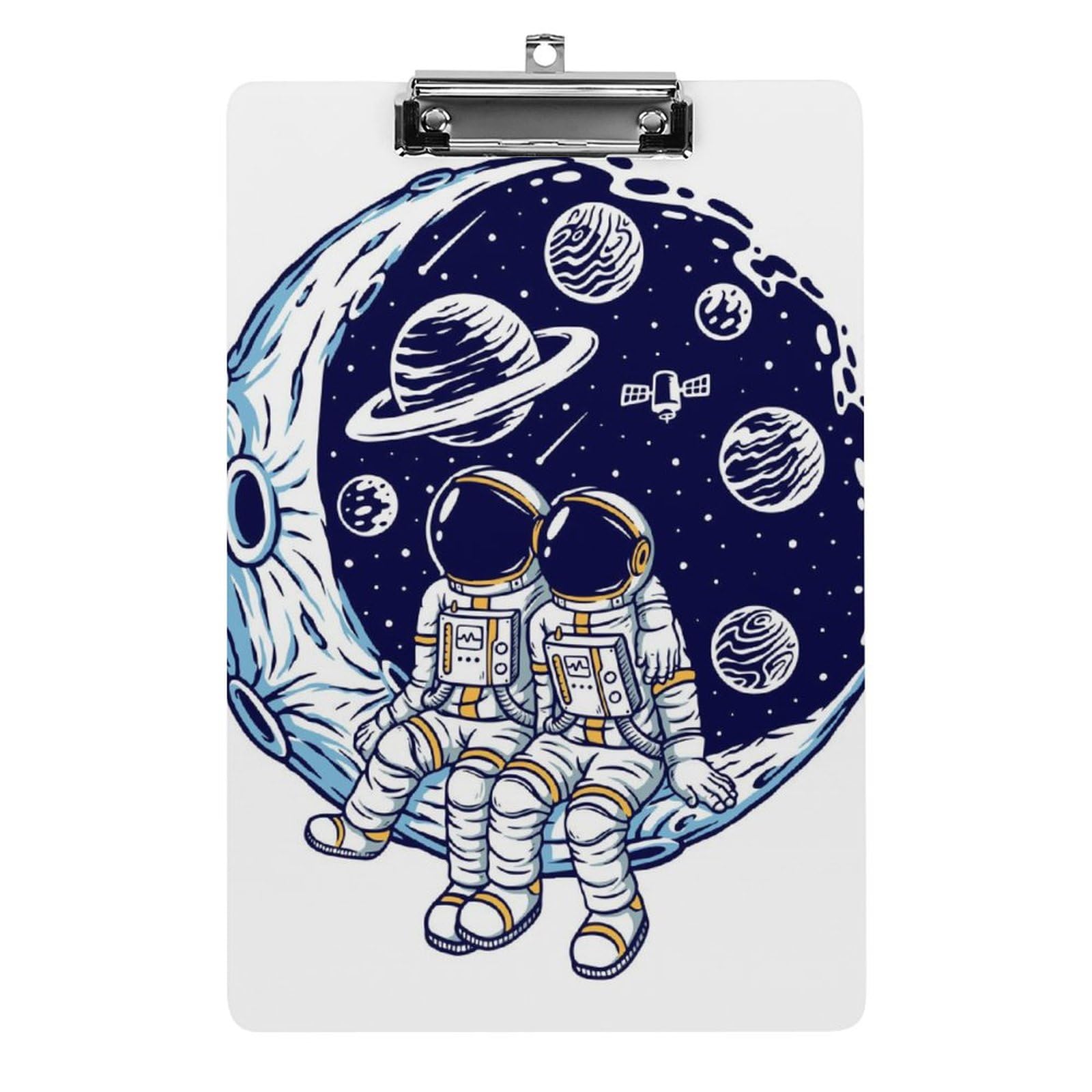 Planchette à pince espace lune format A4 pour bureau et classe - 8