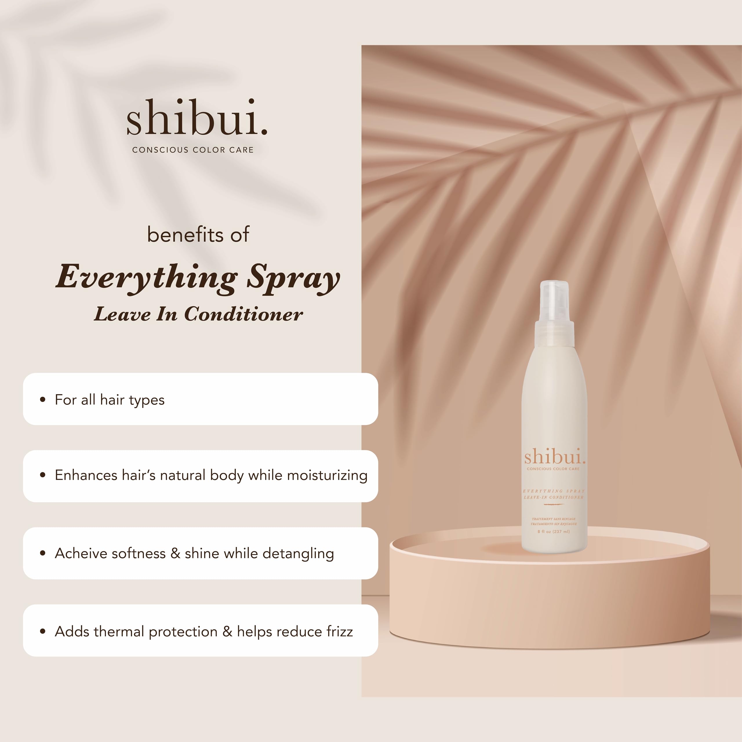Shibui Everything Spray Color-Protecting Leave-In Treatment, 8 fl oz