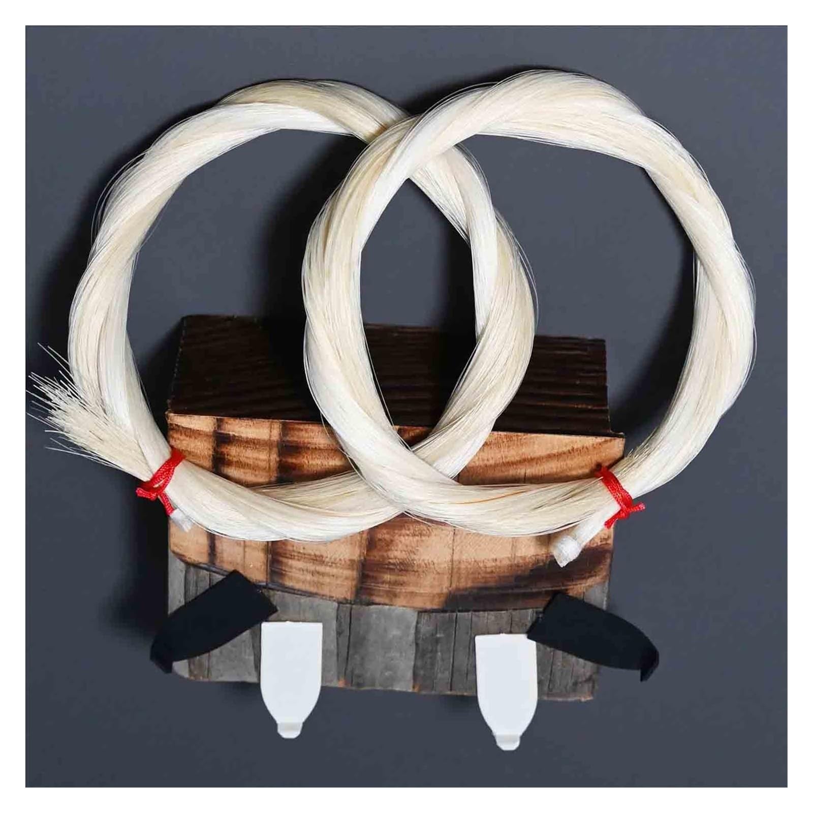 Archetto Per Violino E Viola In Crine Di Cavallo Standard Non Sbiancato Bianco E Nero 29 Pollici Accessori Per Strumenti Musicali(C3Hanks)