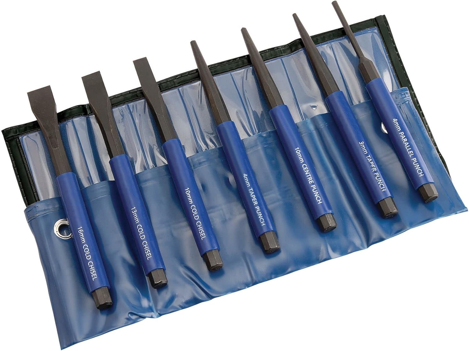 Draper 23187 Chisel and Punch Set, Blue, 7 Pcs