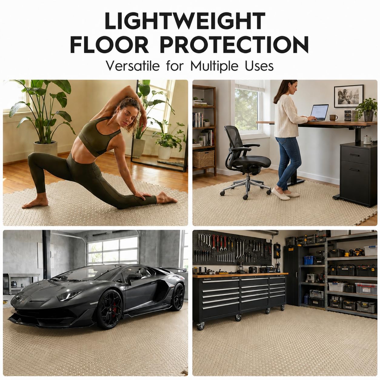 EVA Foam Floor Tiles - Exercise & Yoga Mats -7