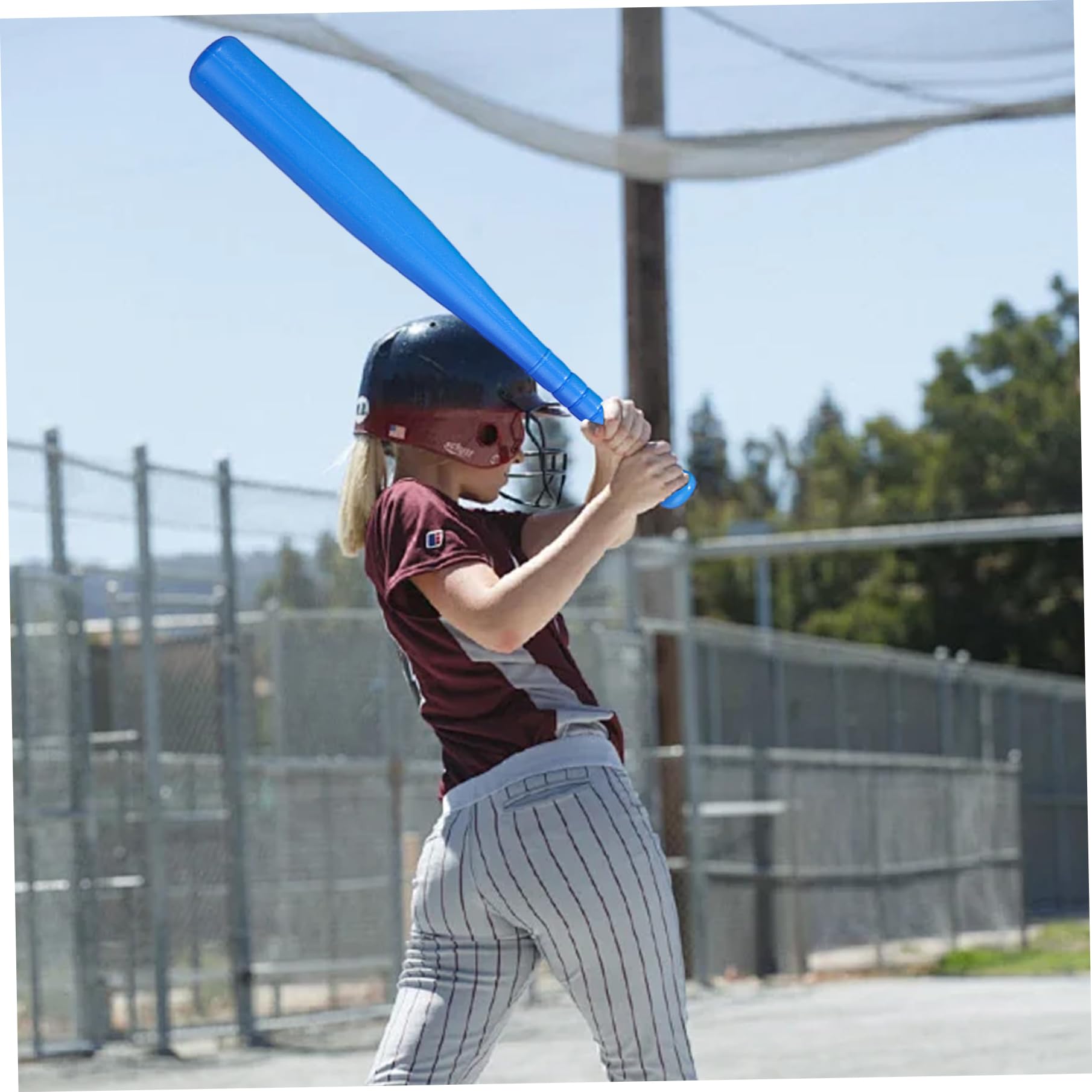 Mazza da Baseball per Bambini | Mazza da Baseball per Bambini, Set di plastica e Palline da 17 Pollici, Giocattoli pratici Leggeri per Esercizi per per Giochi di Sport Interni ed Esterni