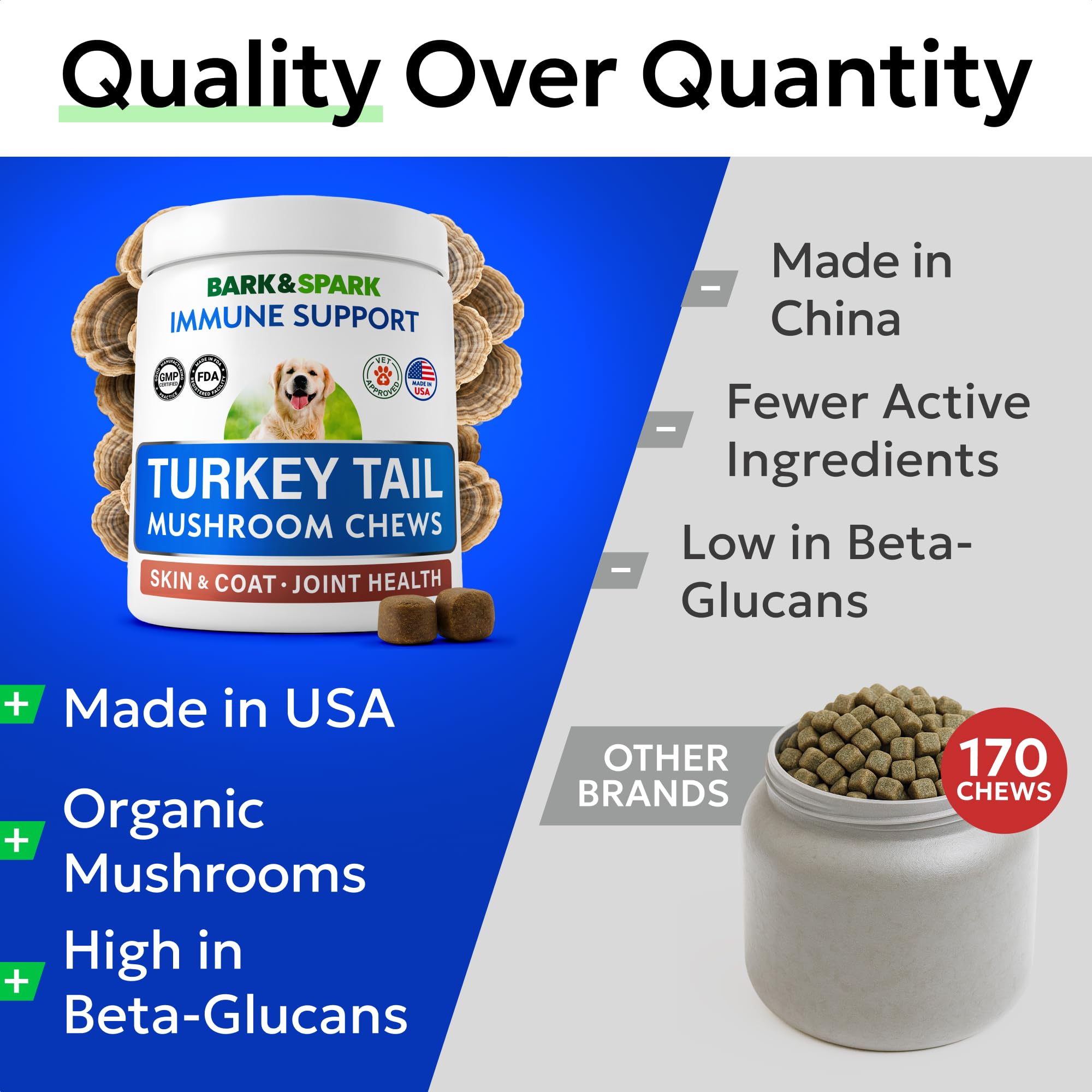Turkey Tail Mushroom Chews for Dogs - Fat Lumps & Bumps, Lipoma Supplement — Amazon image 4