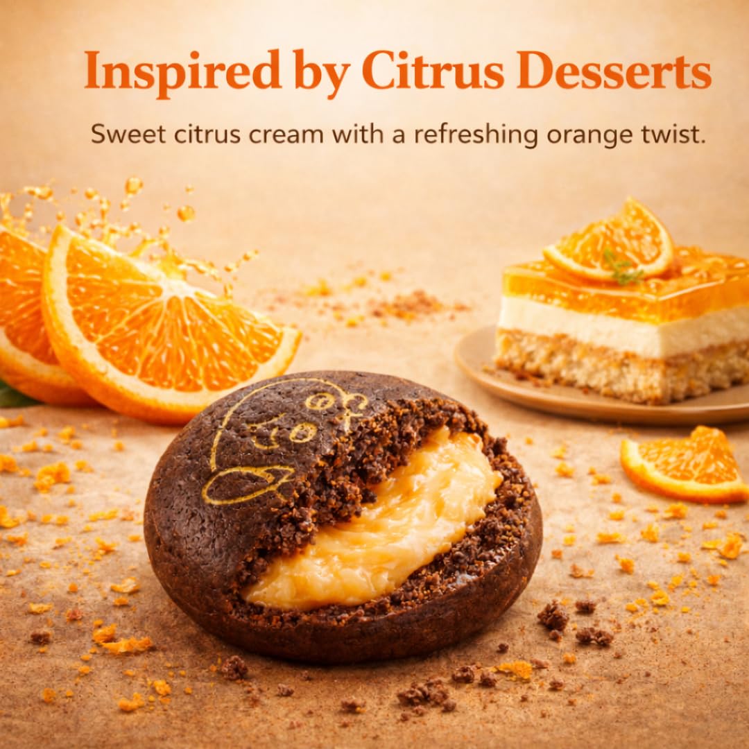 スイーツ Amazon.com: Zyluc Mini Black Crackers – Orange Flavored Snack with