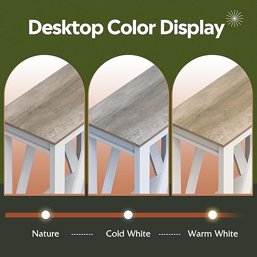 Miniatura 5 de WLIVE Juego de 2 mesas auxiliares para sala de estar con estación de carga, mesas auxiliares de sofá con estante de almacenamiento abierto, juegos