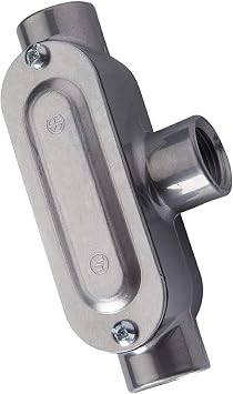 Halex, 4 in. Aluminum Rigid Threaded Conduit Body with Cover , 58840B, 1 per pack