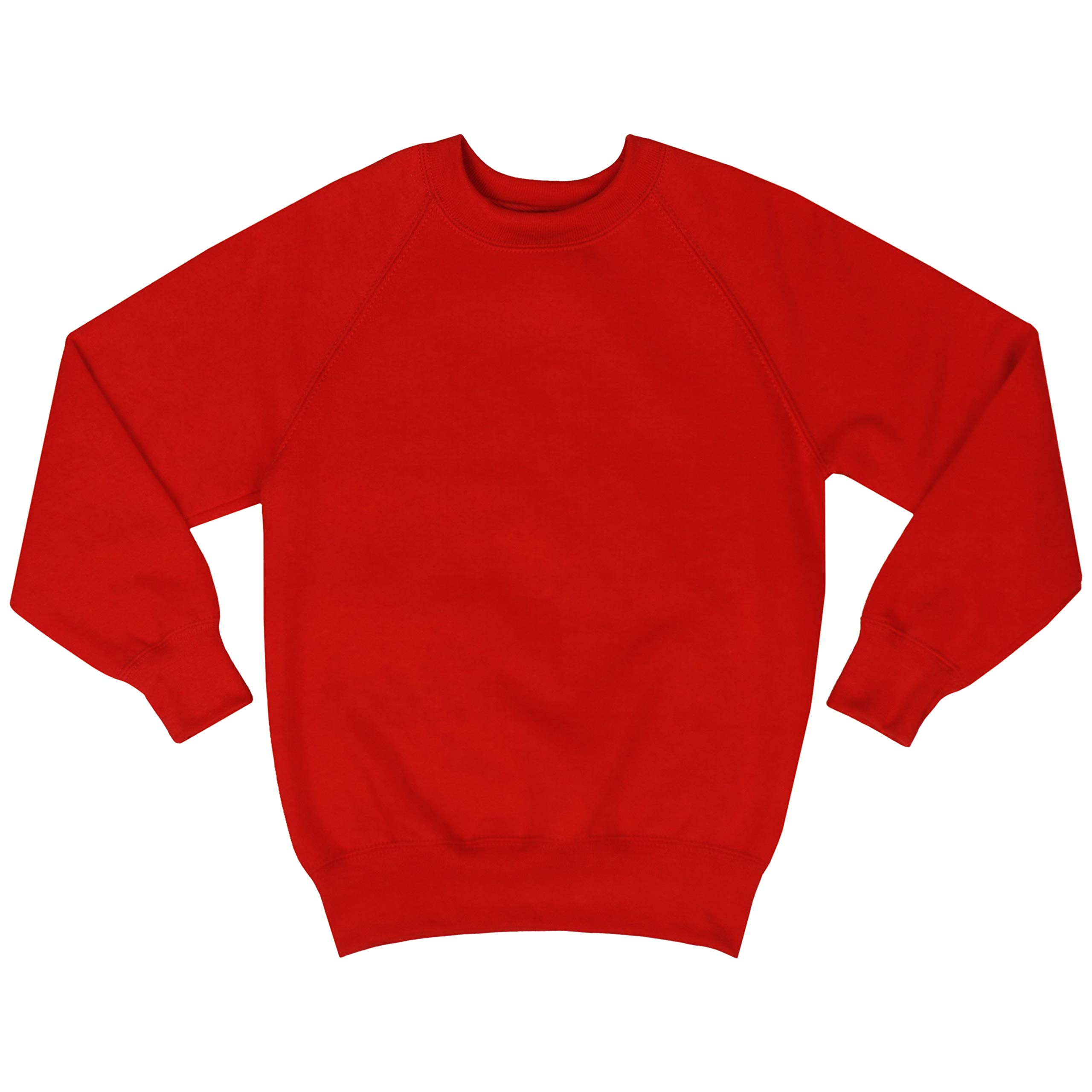 Sweat raglan Jerzees NuBlend 762B rouge en maille durable 7-8 ans