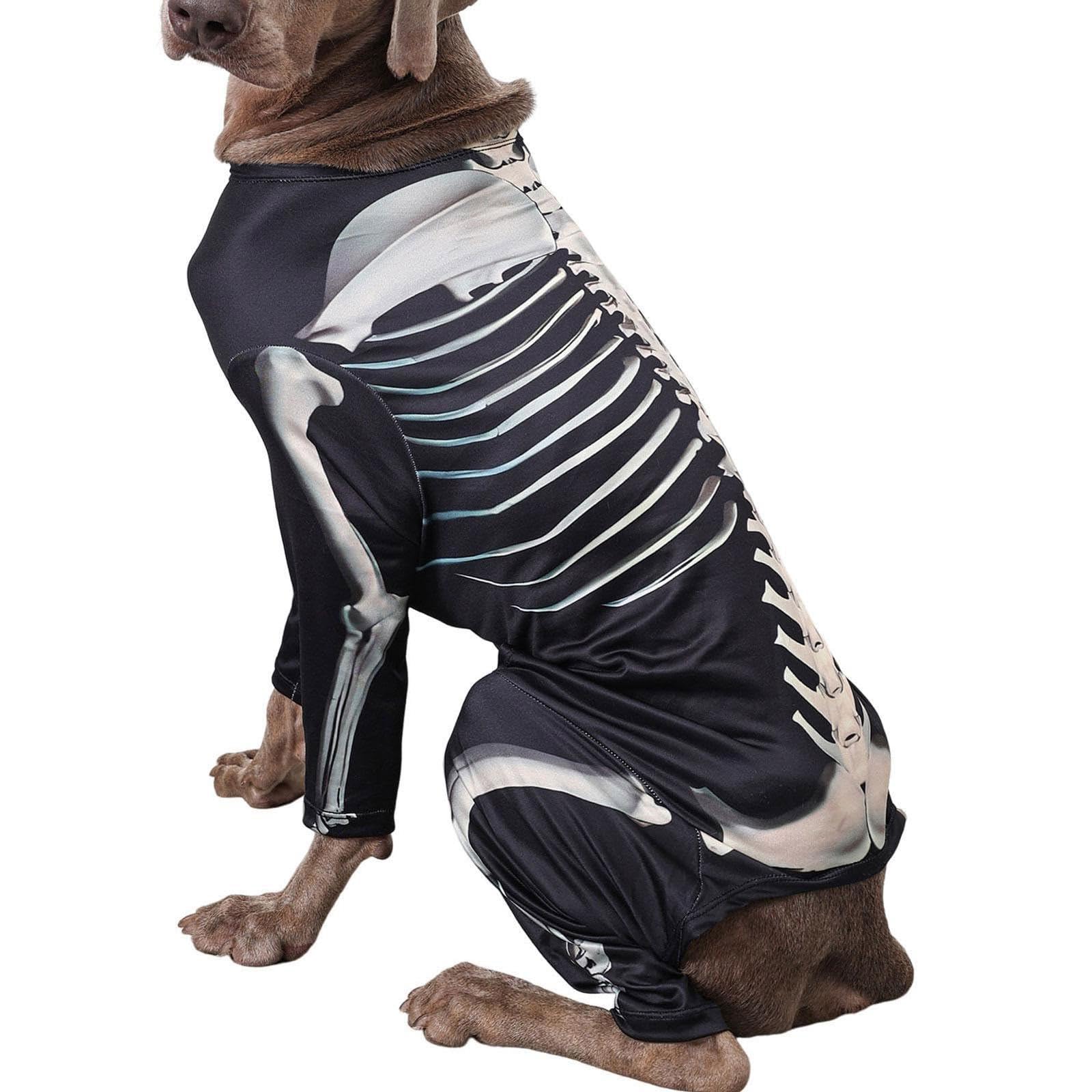 Amazon | ハロウィン犬のスケルトンコスチューム 犬用