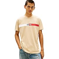 Tommy Jeans T-Shirt da Uomo Tjm Reg Signature Stripe T Ext DM0DM22539 S/S