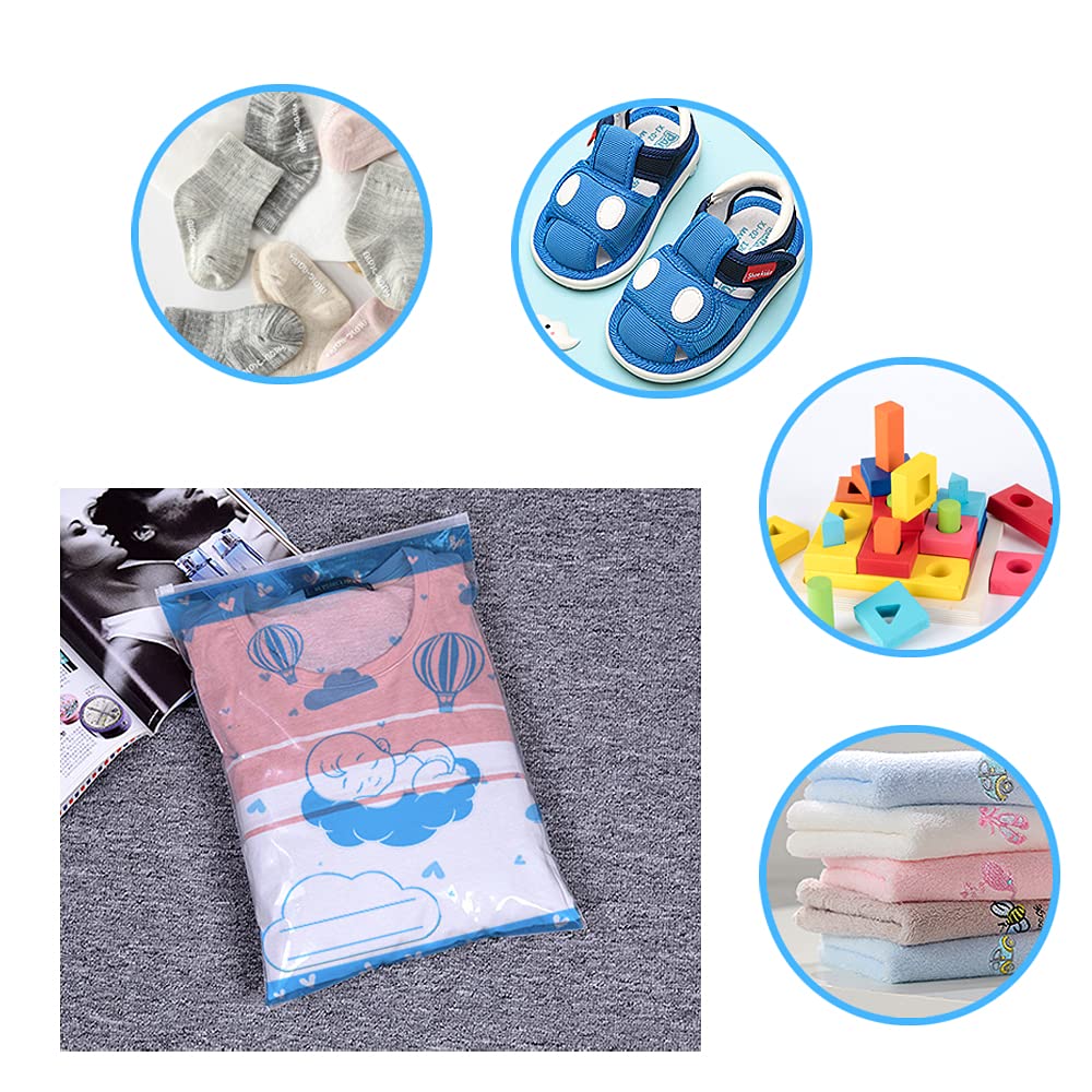 Bustine Corredino Neonato Ospedale Borsa Primo Cambio Chiusura con Cursore Ermetico 34x24cm