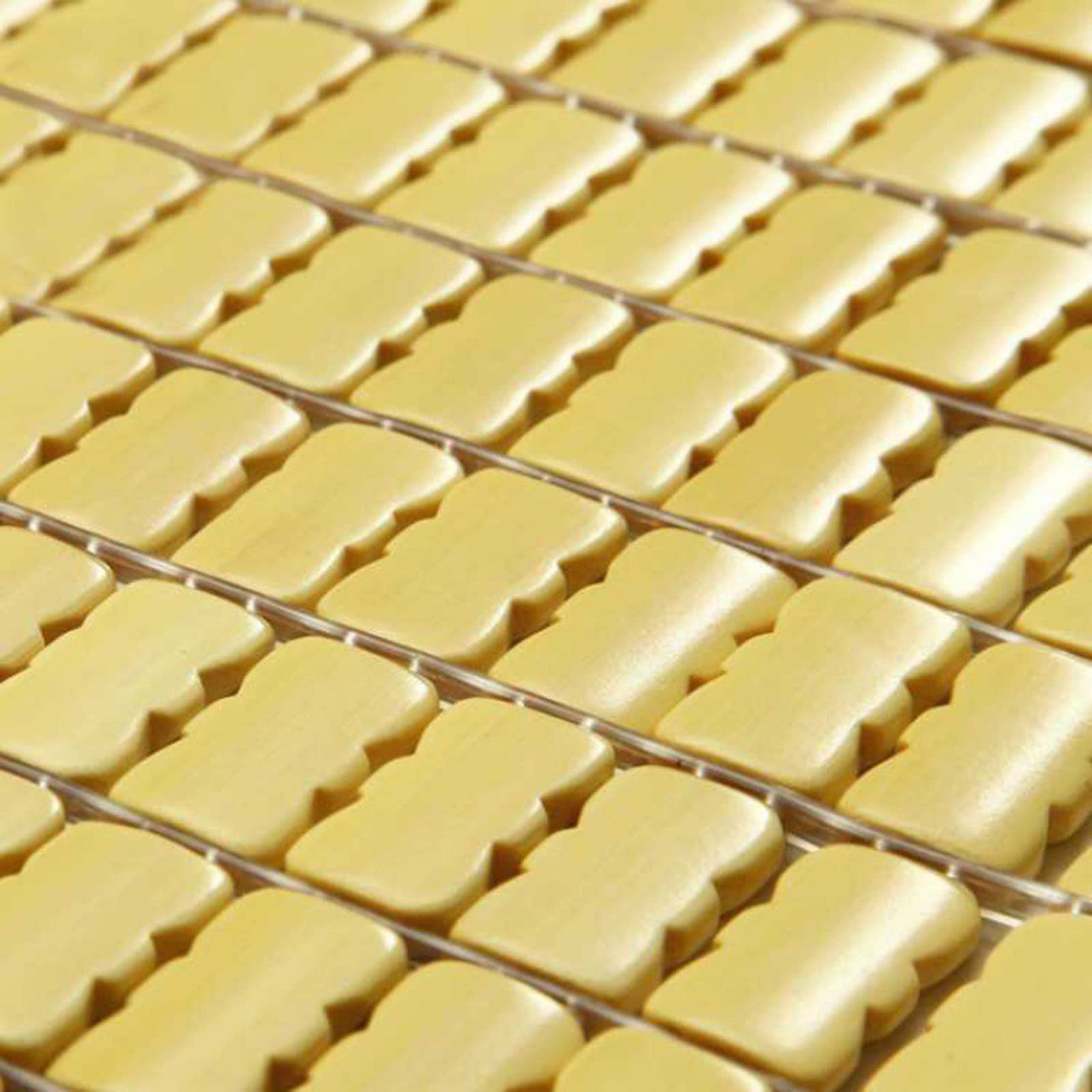 Materassino per Estivo,Stuoie di Sonno di Estate,Traspirante Liscio Pieghevole Biancheria da Letto,Stuoia Mahjong in bambù,Cuscino Fresco del Divano,per Divano Letto (100x190cm(39x75in))