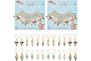 NBEADS Stitch Markers for Knitting, Sewing, and Jewelry Making