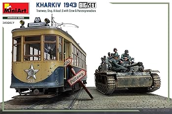 Amazon | ミニアート 1/35 ハリコフ 1943 路面電車＆三号突撃砲G