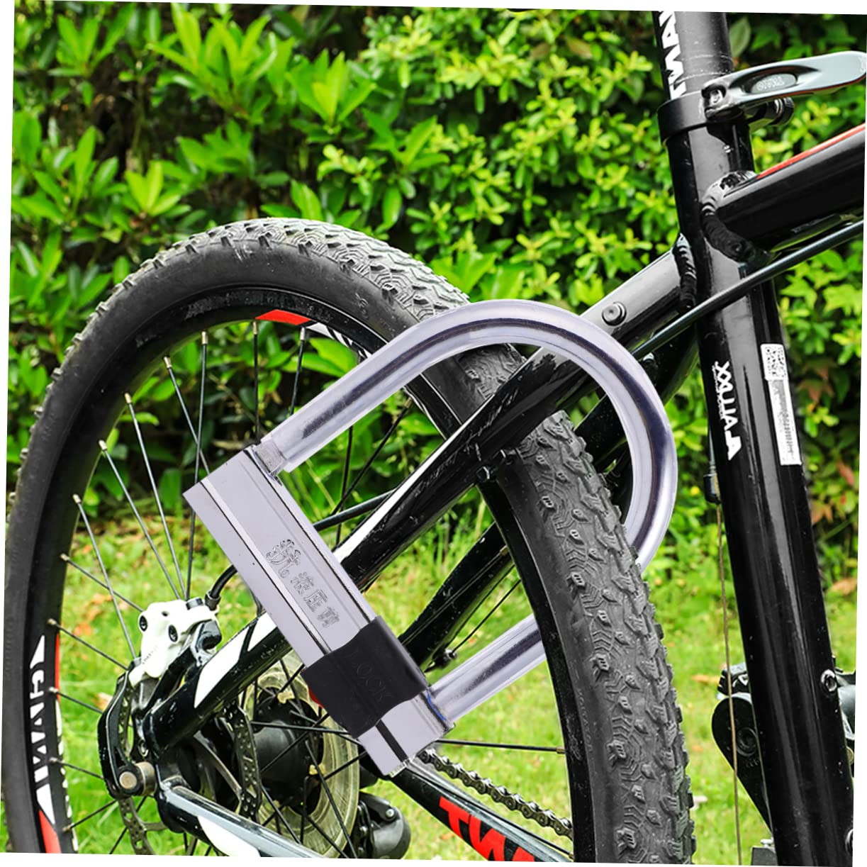 WOONEKY Antivol de Vélo de U, Cadenas Antivol en Acier Inoxydable, Haute Sécurité, Résistant et Robuste pour Cyclisme et Sécurité