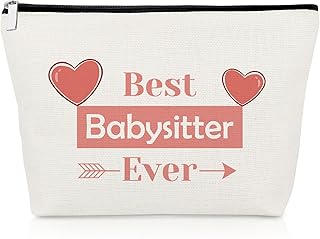 Babysitters Gifts Makeup Bag Baby Sitter Gift Ideas Nanny Thank You Gift for Family Babysitter Cosmetic Bag Daycare Provider Appreciation Gifts for Childcare Provider Caregiver Cosmetic Pouch Travel