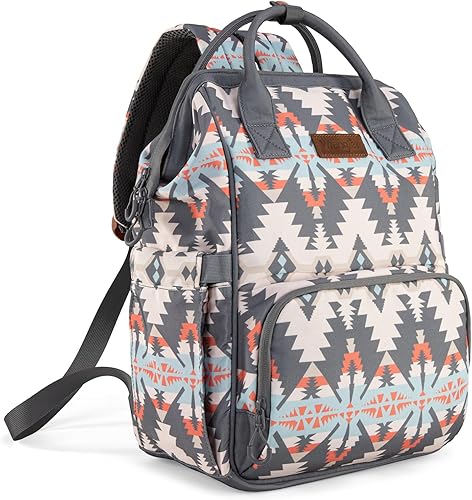 Miniatura 19 de Wrangler - Mochila Azteca Organizada, Mochila de Día, Bolsa de Viaje para Bebé con Correa para Carrito y Bolsillos Laterales para Botellas, Mediana,