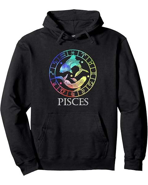 Zodiac Sign Pisces Pullover Hoodie