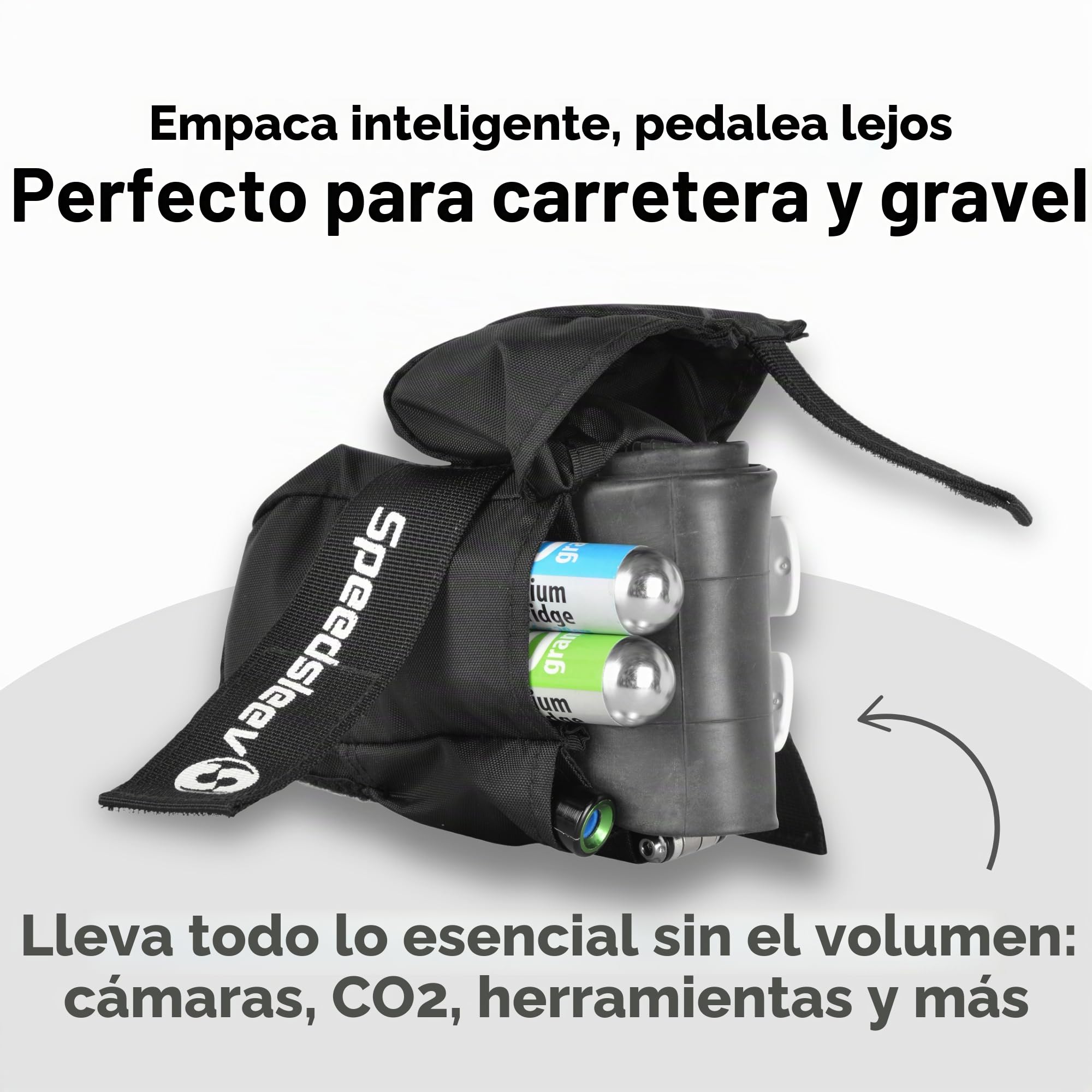 SpeedSleev Bolsa para bicicleta, Bicicleta, Negro