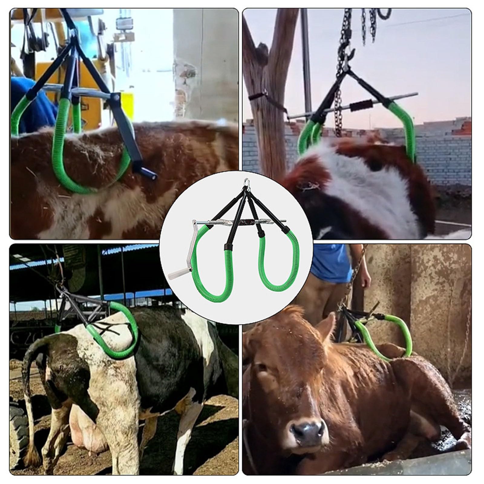 Morsetto regolabile per sollevamento dell'anca della mucca, capacità 1000kg parto parto aiuto per bestiame zoppo aiuto, supporto per sollevamento dell'anca del bestiame dell'azienda agricola