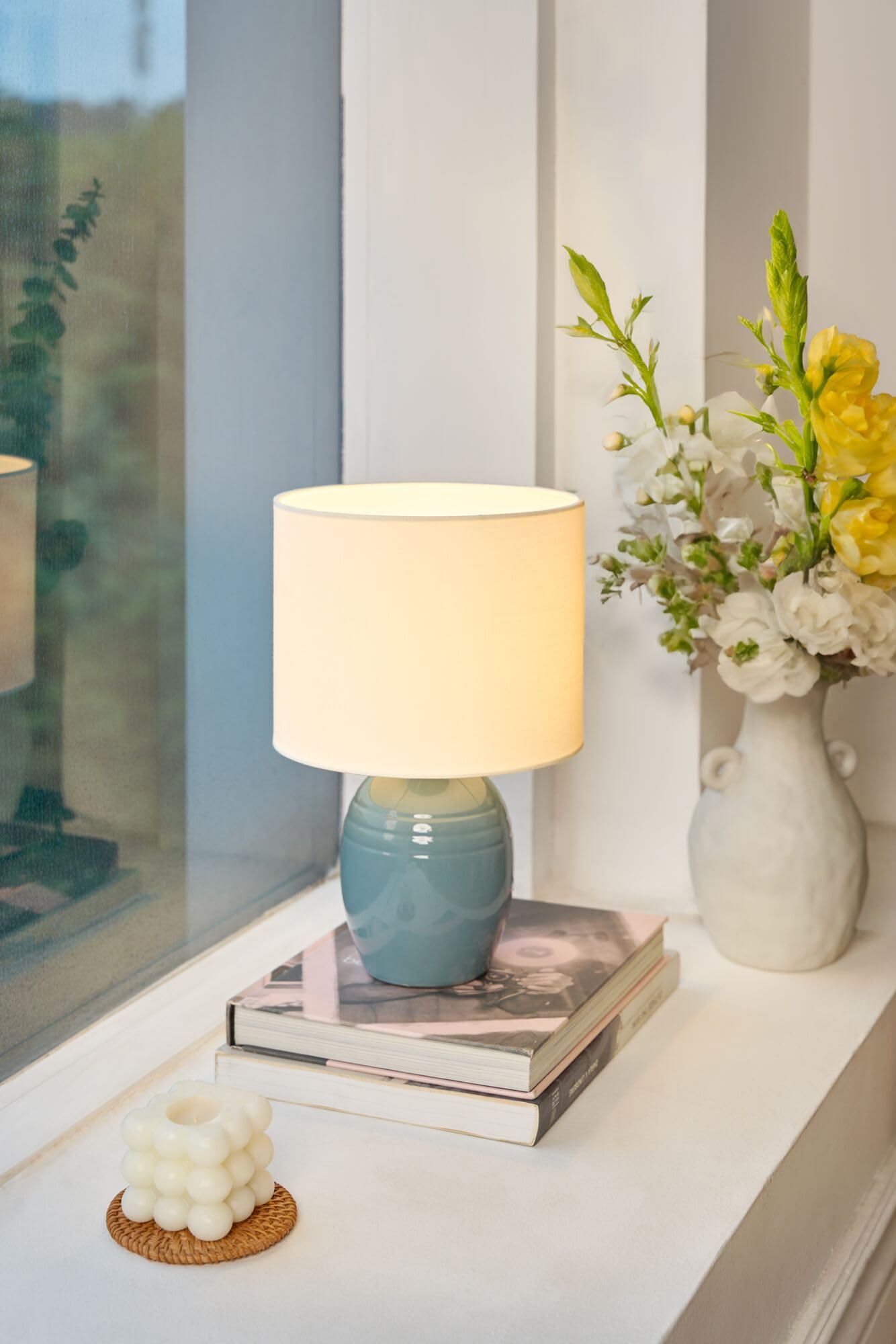 Pauleen Paulmann 48350 Lampada da tavolo E14 max. 20 W Bianco, Grigioblu