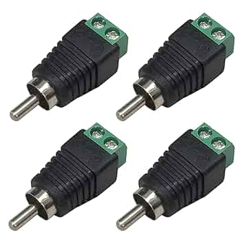 Amazon | F-Factory RCA型プラグ- 2芯接続 変換プラグ RCAオス