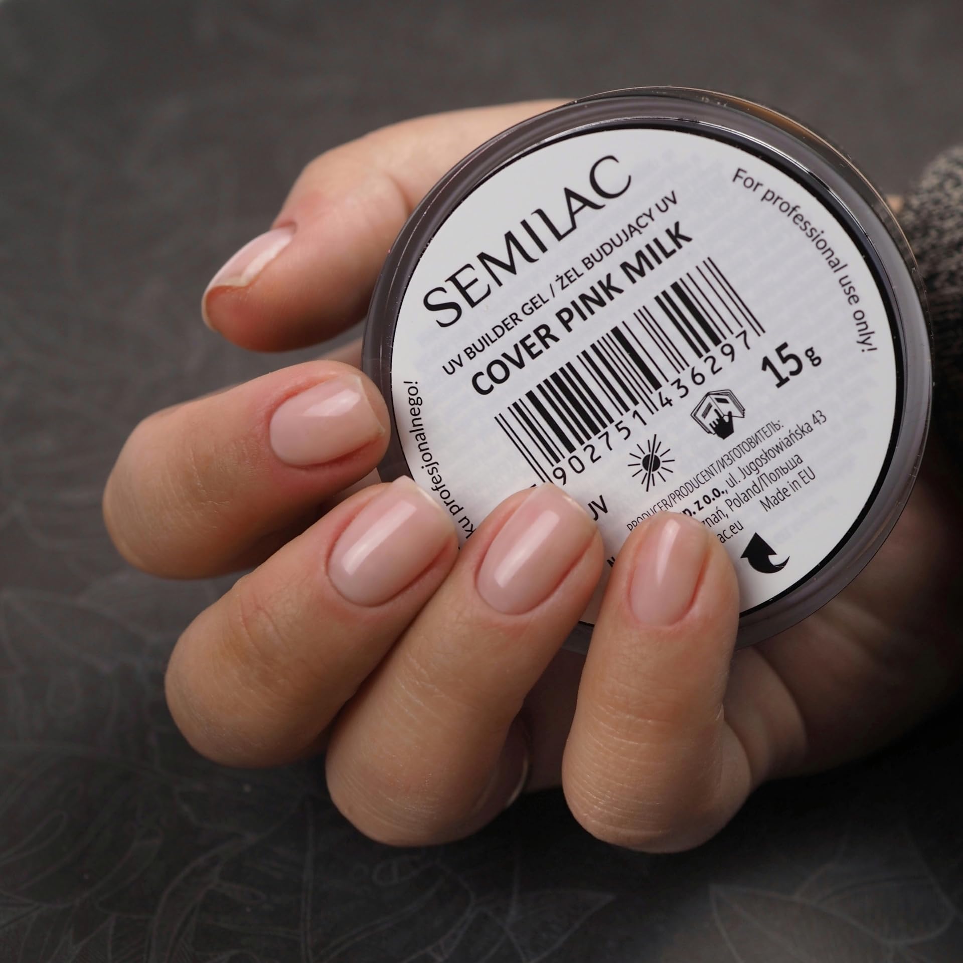 Semilac Żel Budujący Do Paznokci Builder Gel Cover Pink Milk 15g