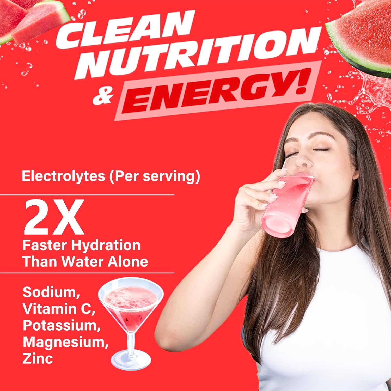 Sugar-Free Electrolyte Powder Drink Mix, Daily Hydration Powder with 6 Key Electrolytes, Trace Minerals, Keto Friendly, Vegan, Non-GMO, 30 Servings - Image 3