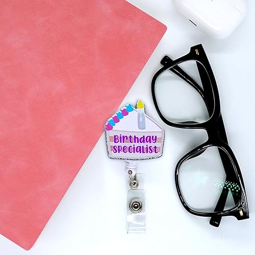 Miniatura 10 de Carrete retráctil con clip de identificación, divertido chiste de humor con nombre, clip RN CNA, enfermera, trabajador de oficina, profesor,