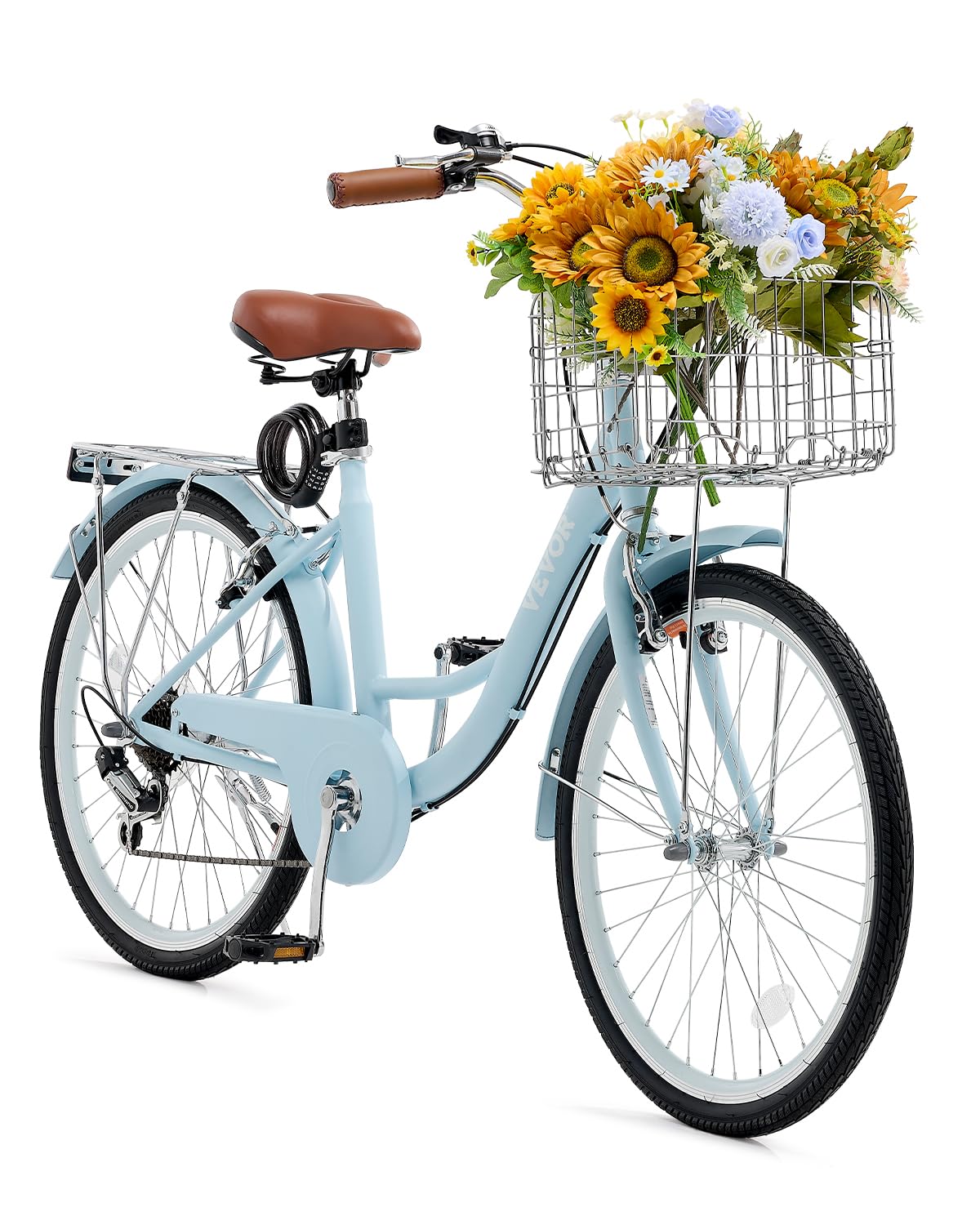 Amazon.com : VEVOR Women Bike, 7-Speed and 1-Speed, 24-26 Inch