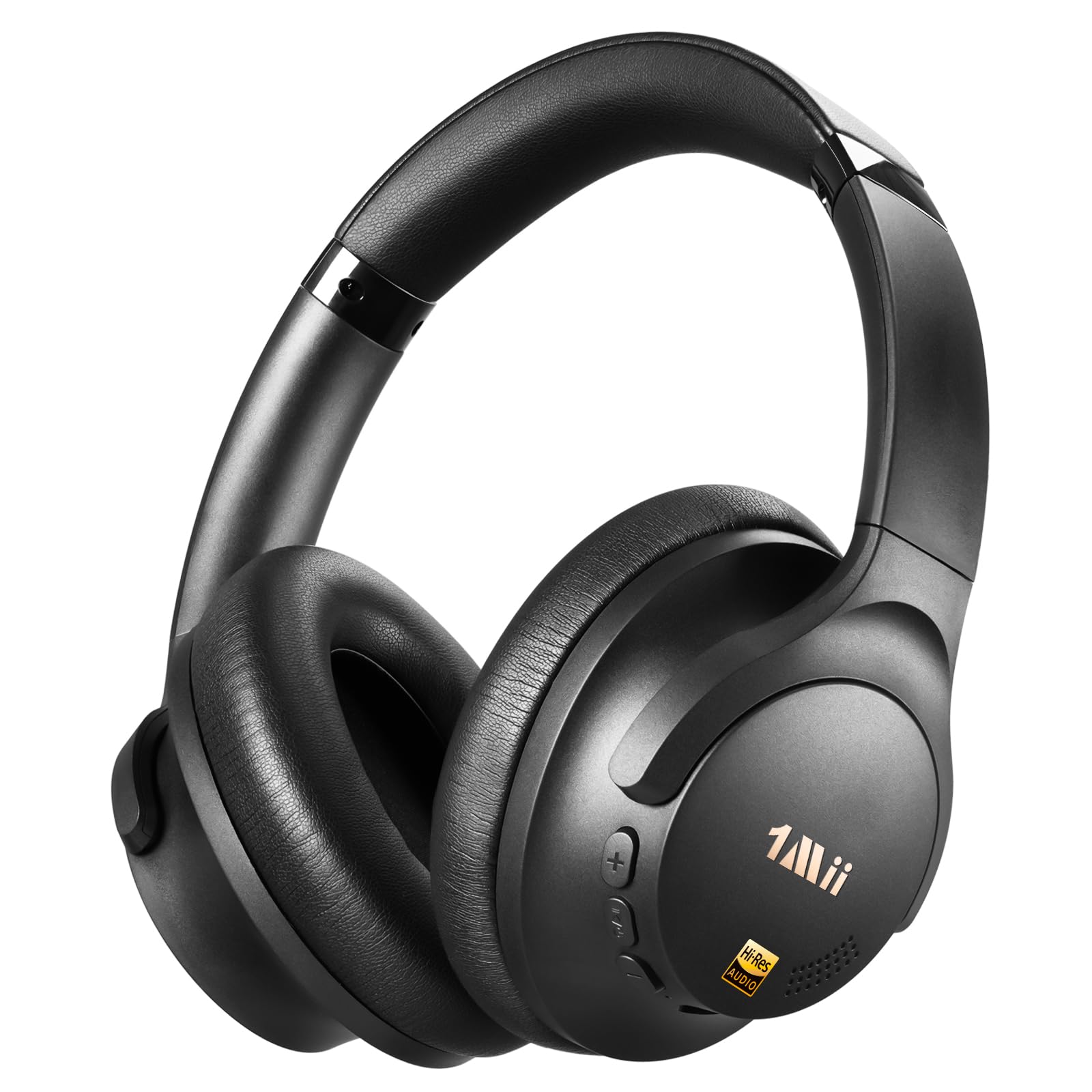 1Mii AI Y8 Active Noise Cancelling Headphones, Bluetooth 6.0 Wireless Over Ear, 75H Playtime Hi-Res Audio, AI Translation & Voice Chat, Custom EQ via