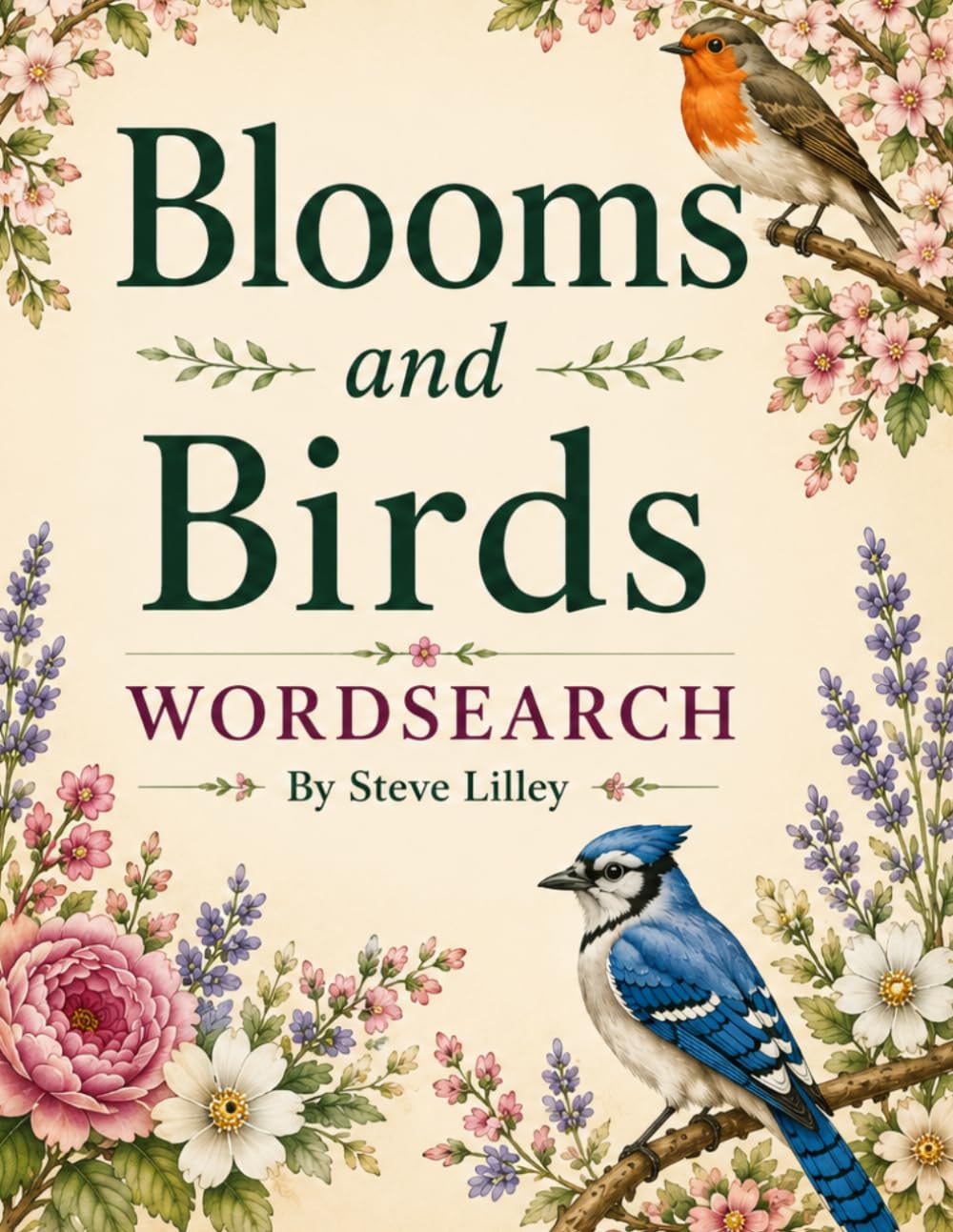 Blooms and Birds Wordsearch Book