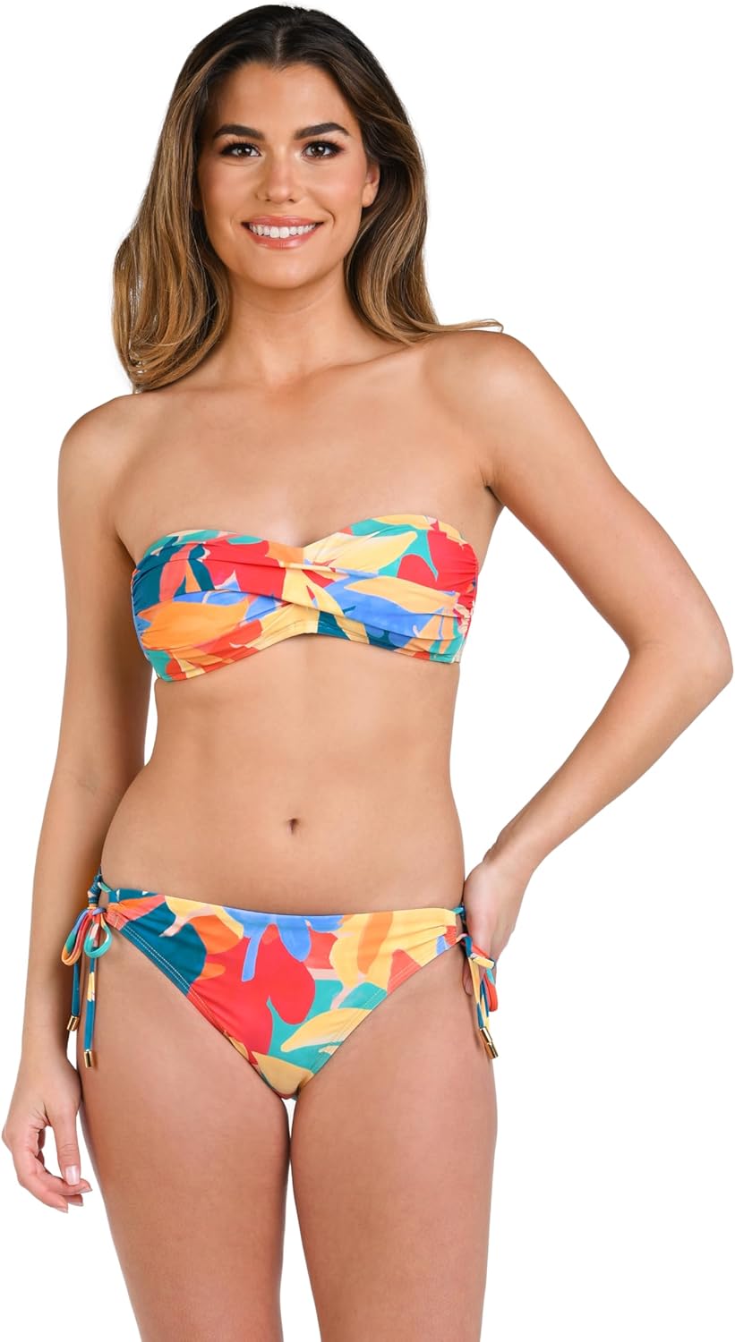 La Blanca Womens Bandeau Bikini Swimsuit Top - Image 4
