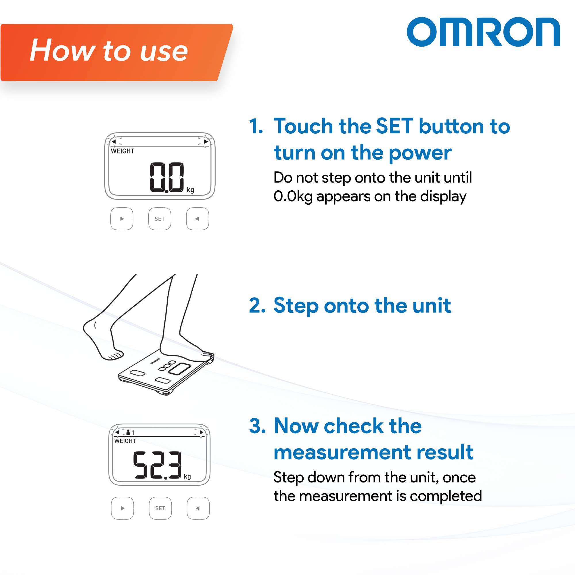 Omron HBF 214 Digital Full Body Composition Monitor with 4 User & Guest