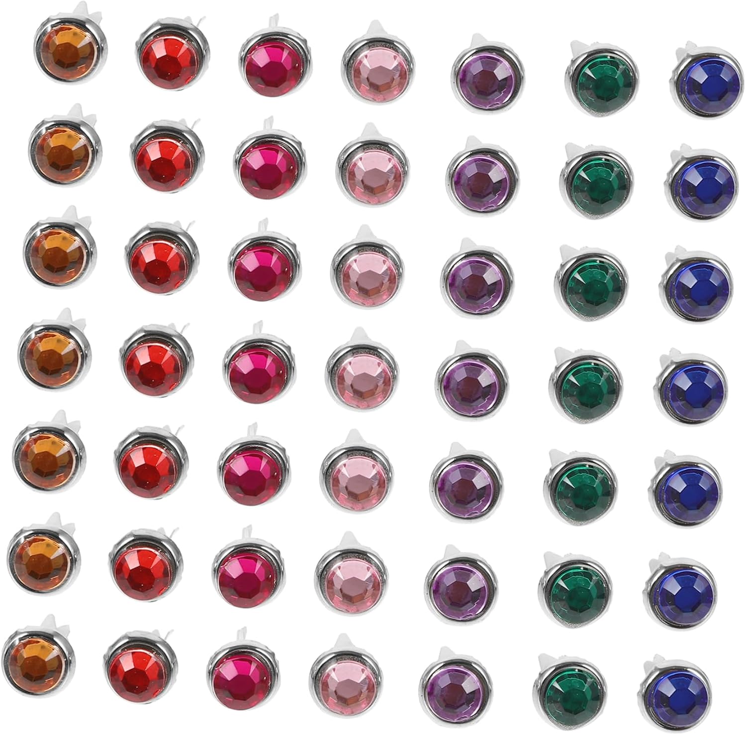 Colorful Paper Fastener Brads for Children 50pcs Metal Scrapbook
