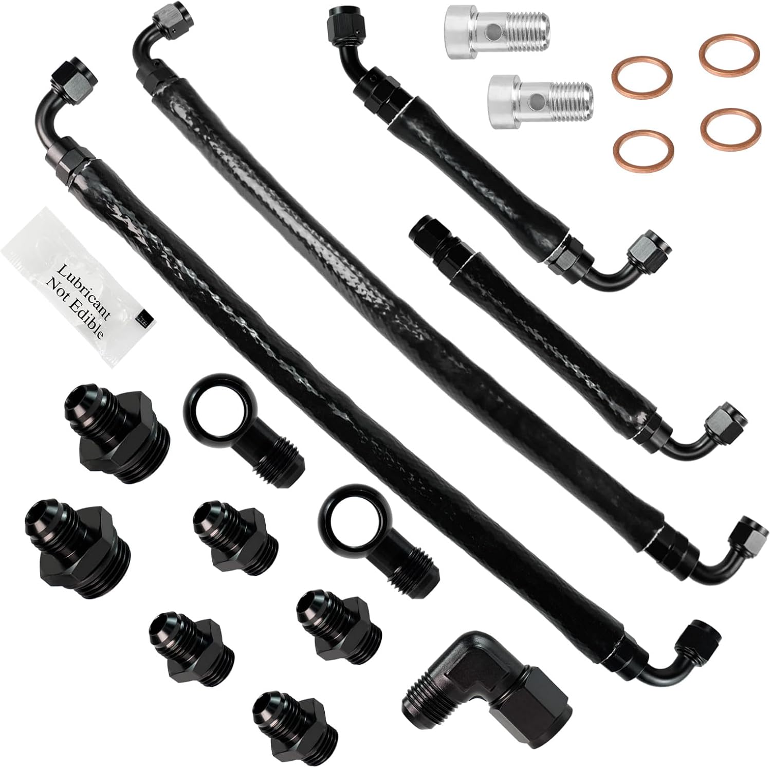 Turbo Coolant Line Upgrade Kit For Ford F-150 3.5L 2011-2016, Expedition 2015-2017, Transit 150/250/350/350 HD 2013-2024, Lincoln Navigator 3.5L 2015-2017, Replaces 926-186 187-P