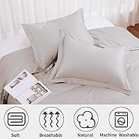 Vista 39 de Full Duvet Cover Set 100% Egyptian Cotton, 3Pcs Bedding Set- 1 Duvet Cover(No Insert) with 2 PillowShams, 400 Thread Count Super Soft Comforter White