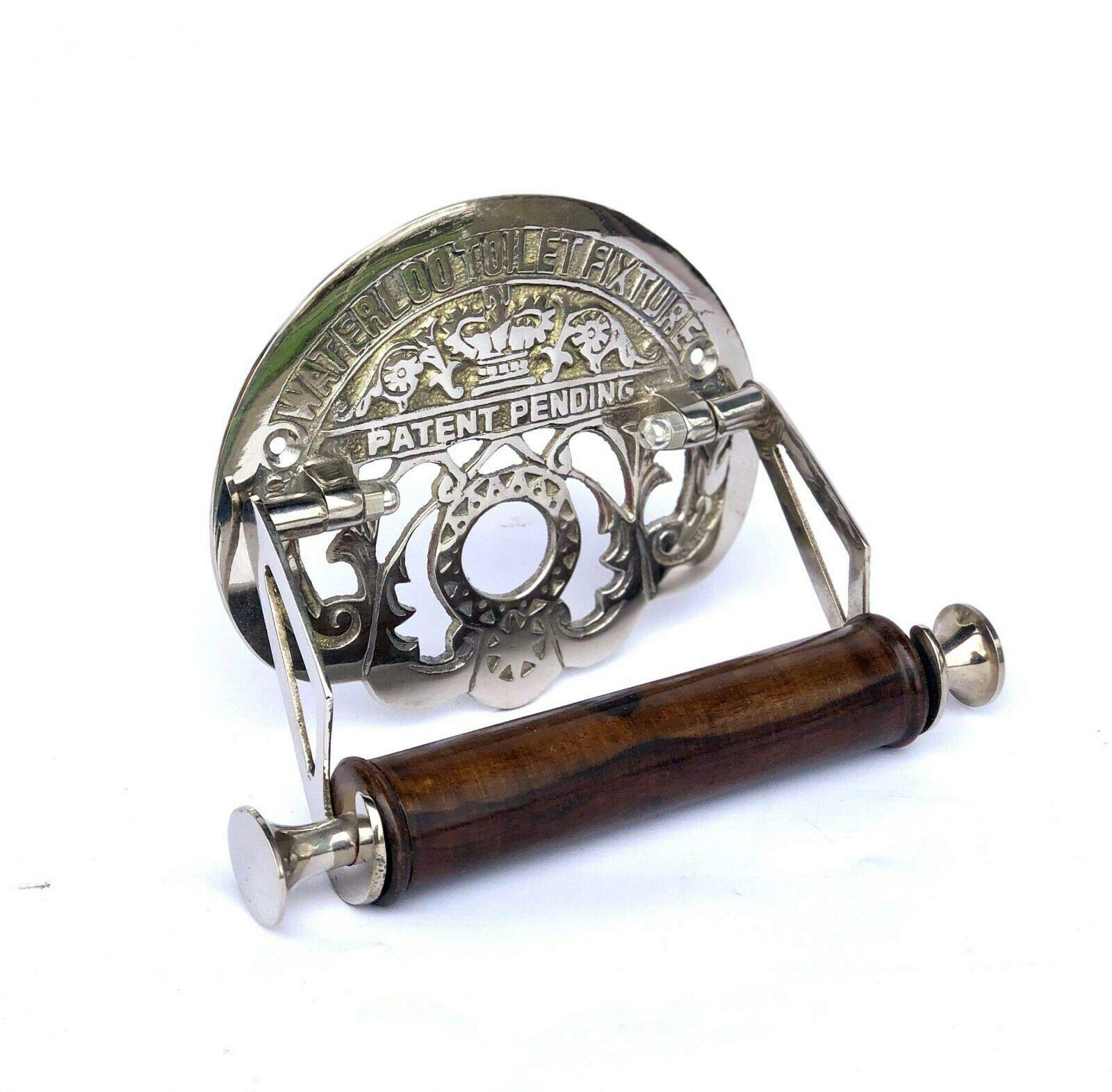Vcraft Chrome Victorian Water Loo Toilet Roll Holder With Shiny Finish.