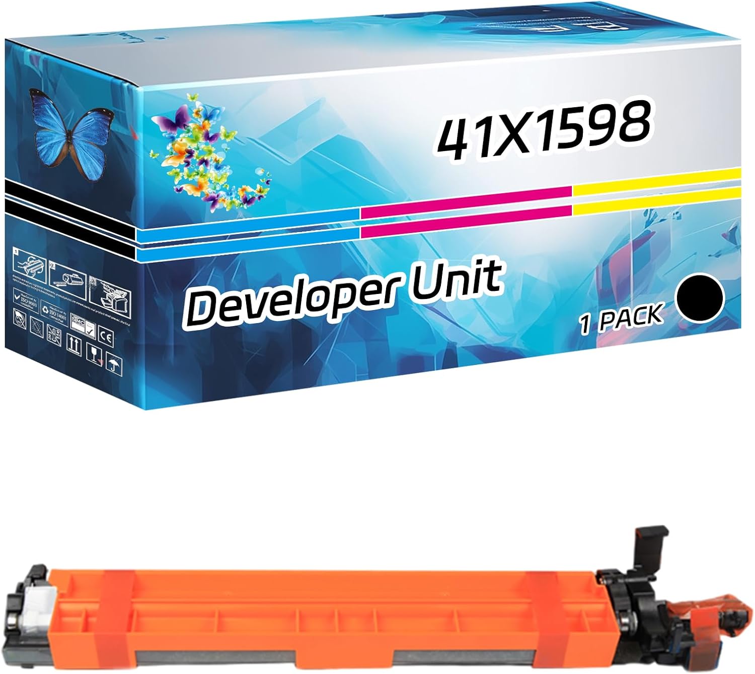 41X1598 Developer Unit Compatible for Lexmark CX923dxe CX924dte CX924dxe XC9235 XC9245 XC9255 XC9265 Printers, High Yield 300000 Pages, with Chip High-Definition Printing (1 Pack Black)