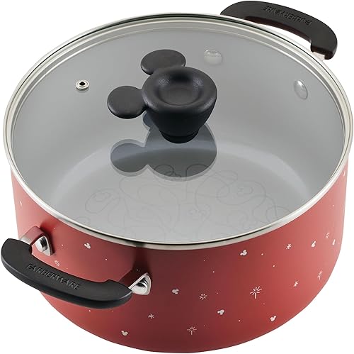 Miniatura 17 de Farberware Disney Bon Voyage - Juego de ollas y sartenes antiadherentes de cerámica con bandeja para hornear, bandeja para galletas y herramientas