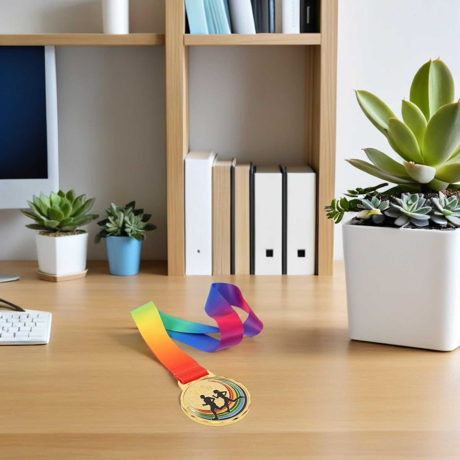 SMASOLO Medalla de Atletismo y Running de Aleación Cinta para Premio en Maratón y Eventos Deportivos al Aire Libre Reconocimiento para Adultos y Corredores en Pista — view 7