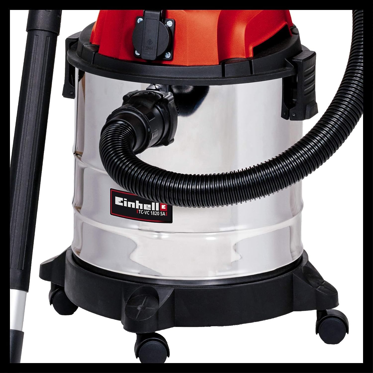 Einhell Aspiratore di solidi e liquidi TC-VC 1820 SA (20 litri, tubo in plastica a 3 elementi, tubo flessibile di aspirazione da 150 cm, sacco di raccolta del materiale aspirato, filtro in espanso)