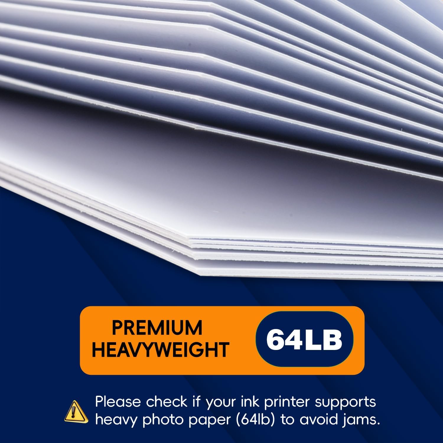 Inkjet Photo Paper 8.5x11", 200 Sheets 64lb/240gsm Glossy Double Sided Cardstock Premium Heavyweight Photographic Paper for Inkjet Printer Instant Dry Postcard Picture Brochure DIY Flyers