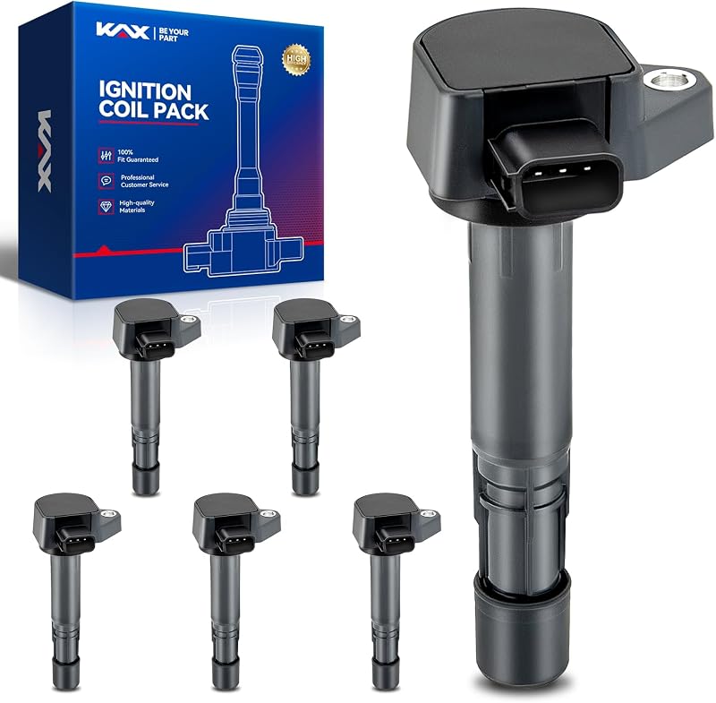Kit de 6 bobinas de ignição KAX UF400 para Honda Civic, Pilot, Accord, Ridgeline, Acura MDX e Saturn Vue
